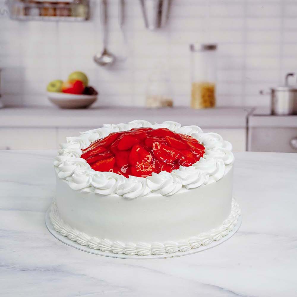 Pastel de Fresas con Crema